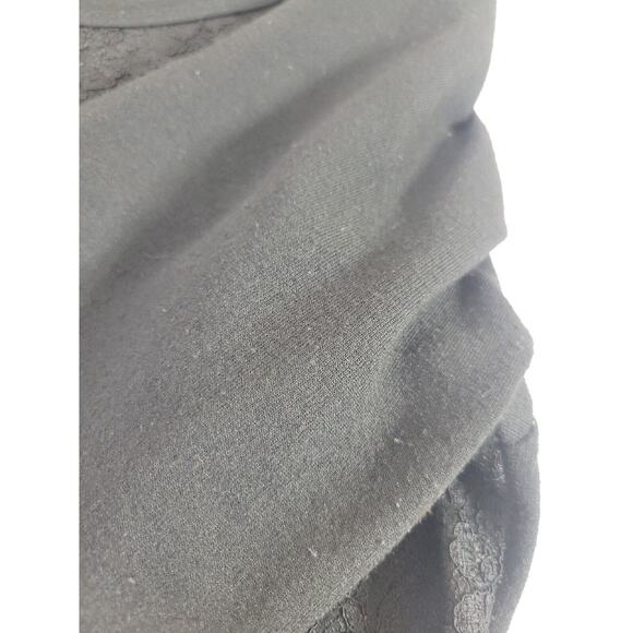 Maurices Black Floral Lace Rhinestones Knit Pullover Sweater Women's Size XL - Picture 10 of 10